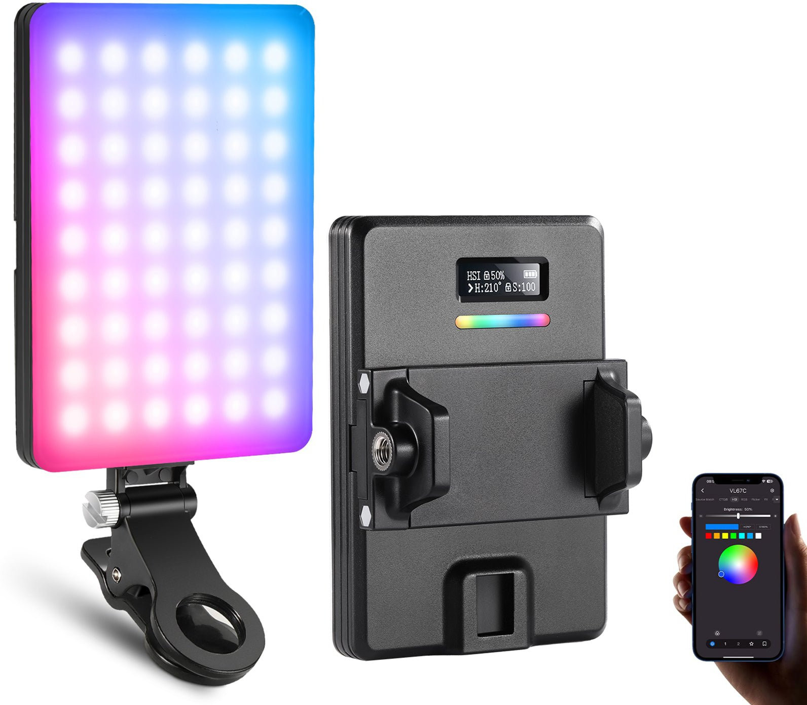 Neewer selfie light VL67C RGB LED