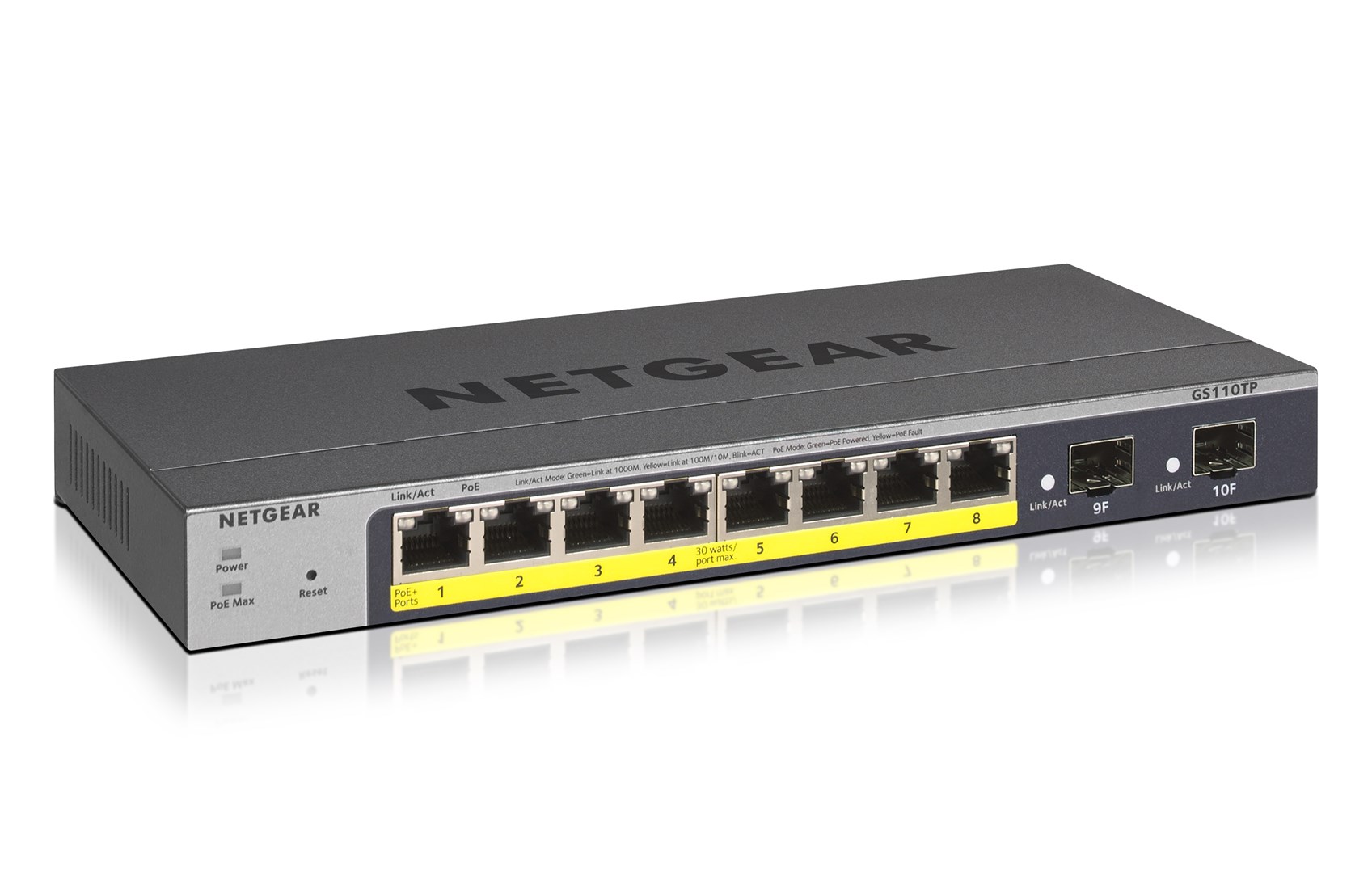 NETGEAR GS110TP Managed L2/L3/L4 Gigabit Ethernet
