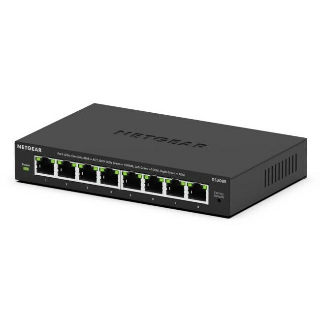 NETGEAR GS308E Managed L2/L3 Gigabit Ethernet