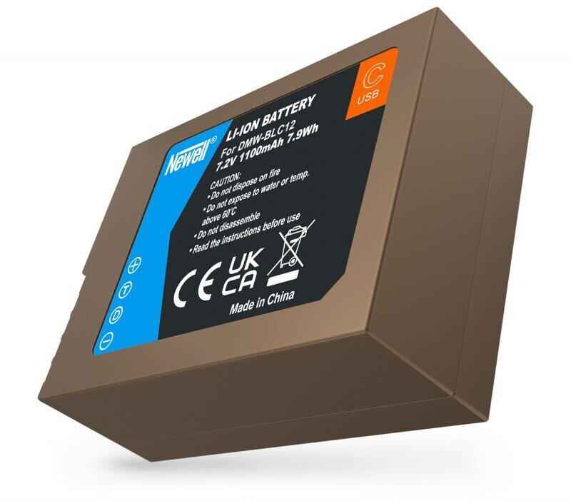 Newell battery Panasonic DMW-BLC12 USB-C |