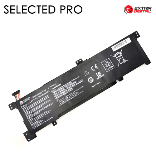 Notebook battery ASUS B31N1424, 4200mAh, Extra
