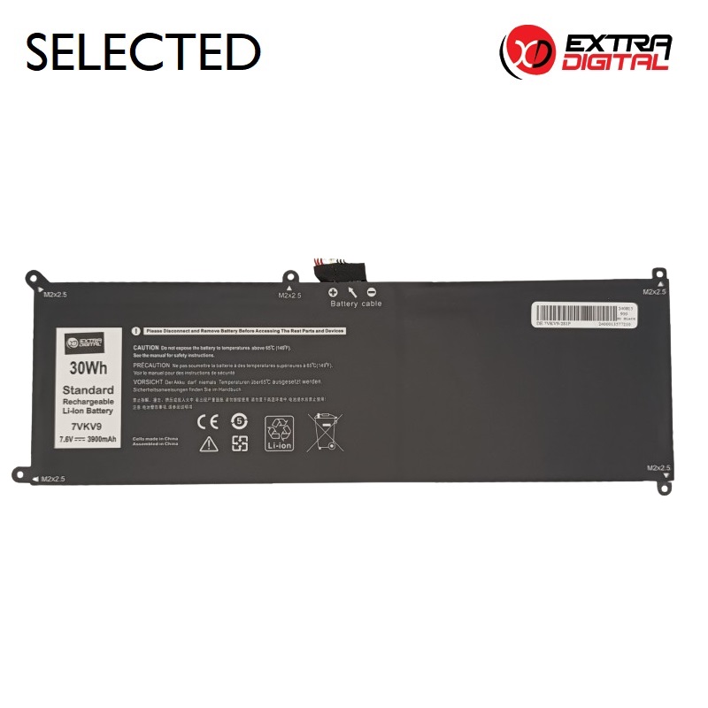 Notebook Battery DELL 7VKV9, 3900mAh, Extra
