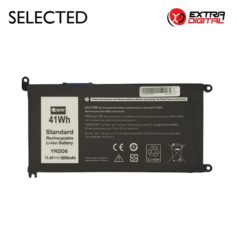 Notebook Battery DELL YRDD6, 3600mAh, Extra