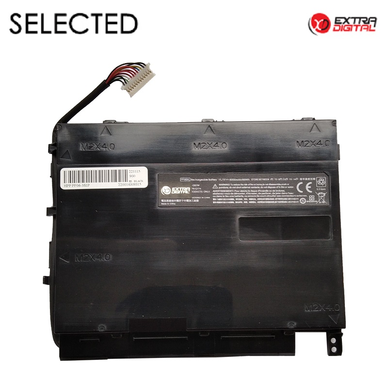 Notebook battery HP PF06XL, 8000mAh, Extra