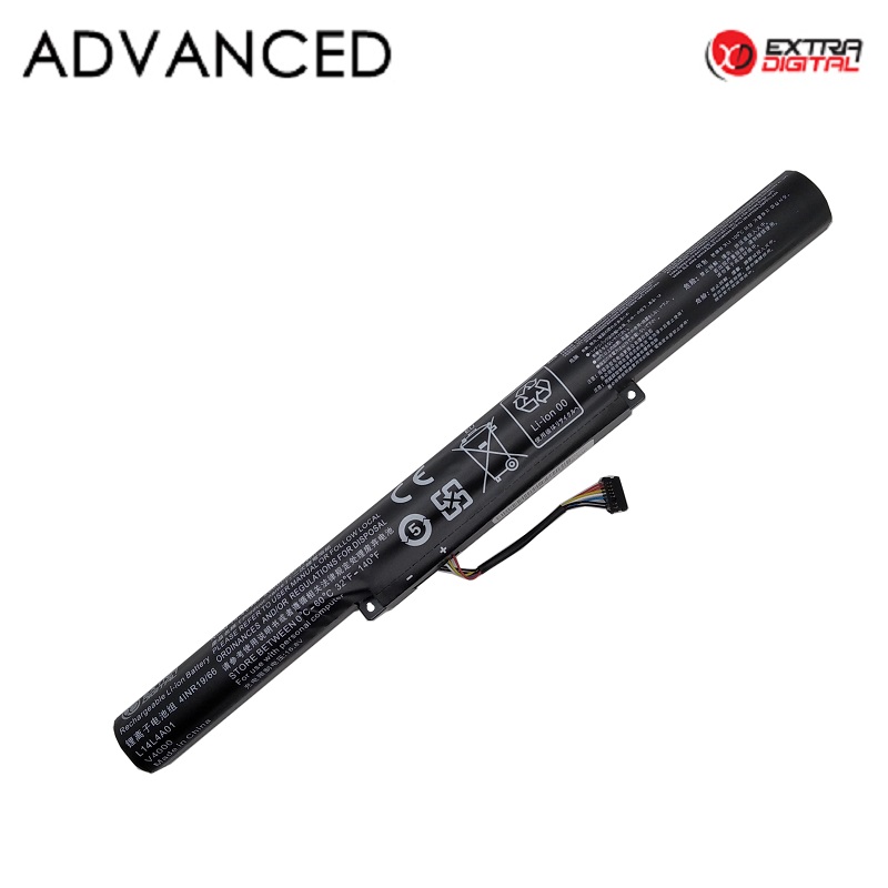 Notebook battery LENOVO L14L4A01, 2600mAh, Extra