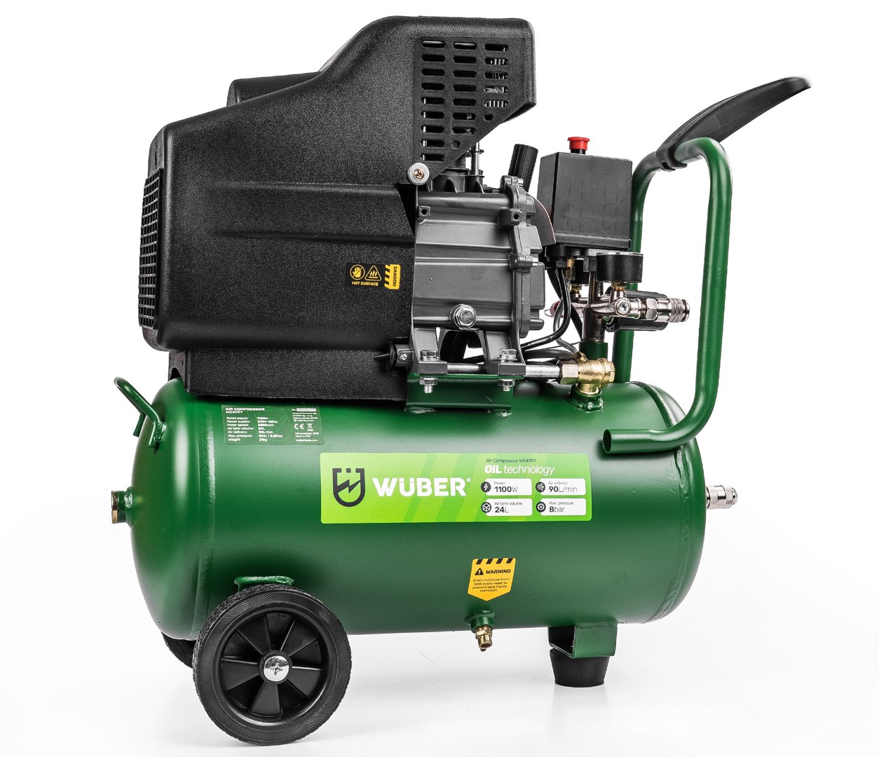 Oil-lubricated compressor 24 L W54001 WUBER