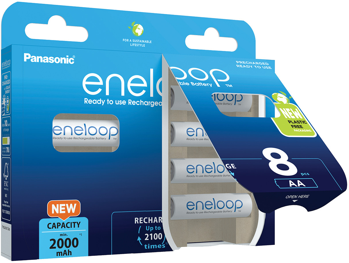 Rechargeable batteries PANASONIC ENELOOP AA 2000