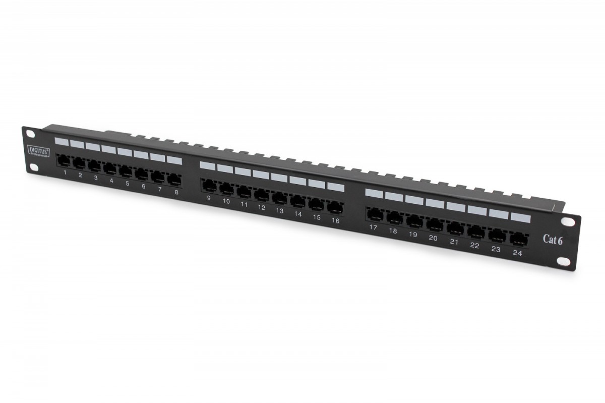 DIGITUS Patch panel 19`` 24x RJ45