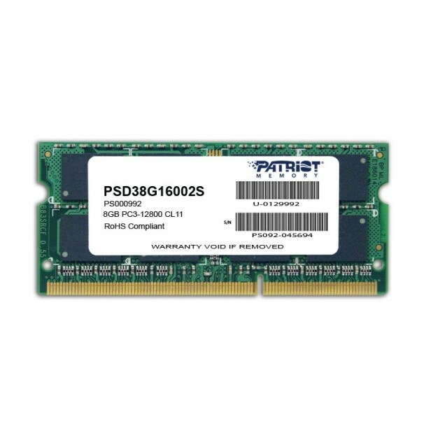 Patriot Memory 8GB PC3-12800 memory module
