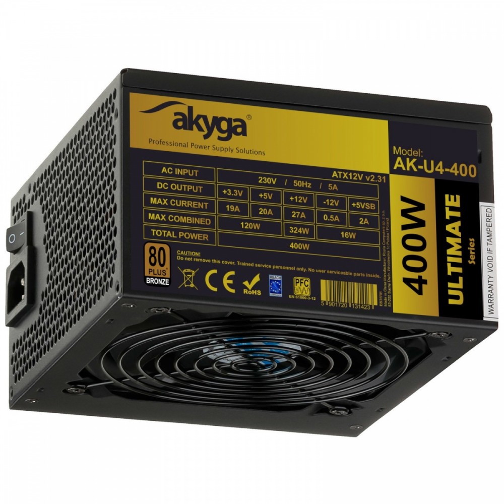 Akyga POWER SUPPLY ATX 400W U4