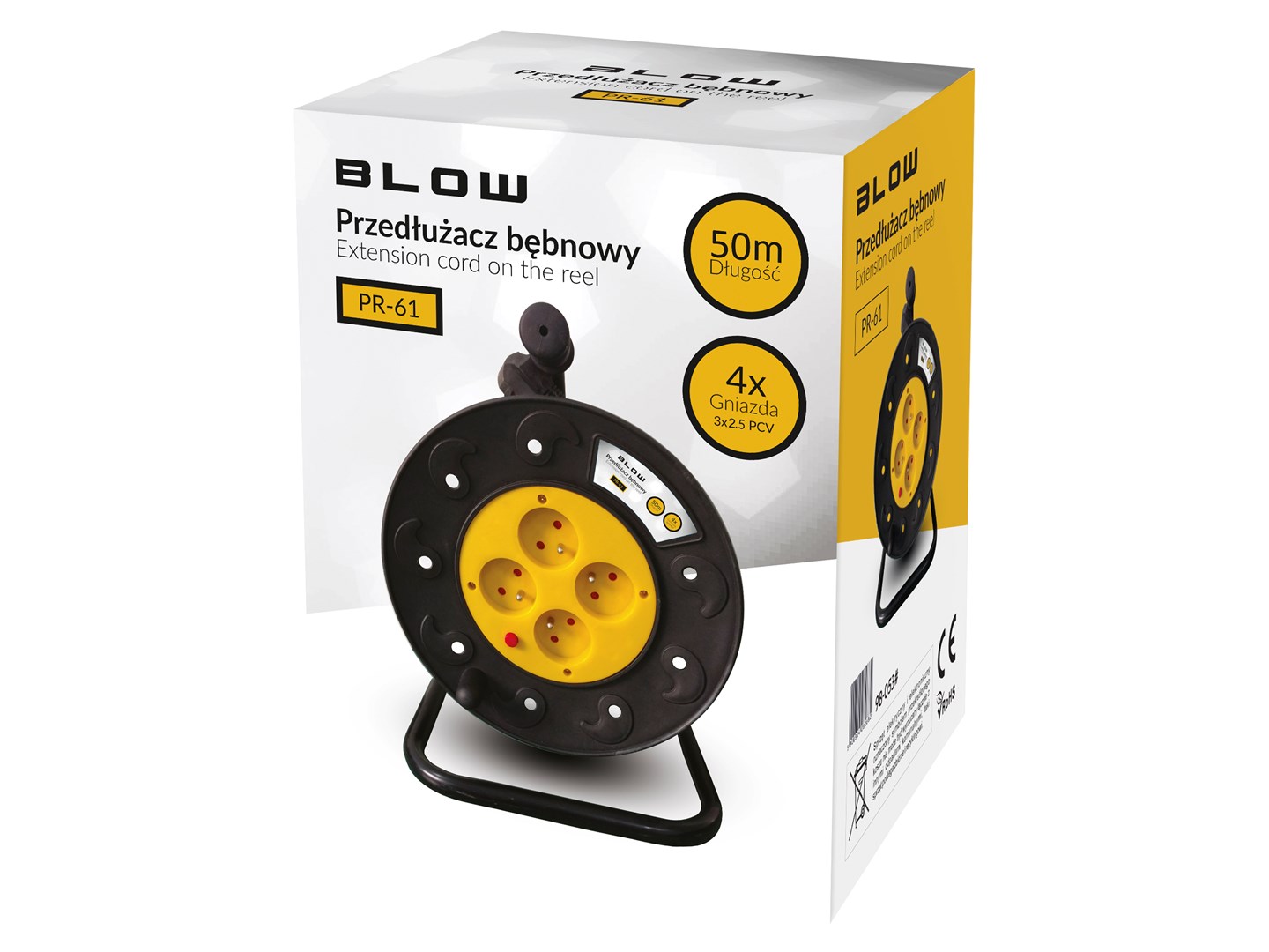 BLOW Power extension cable PR-61 4-sockets