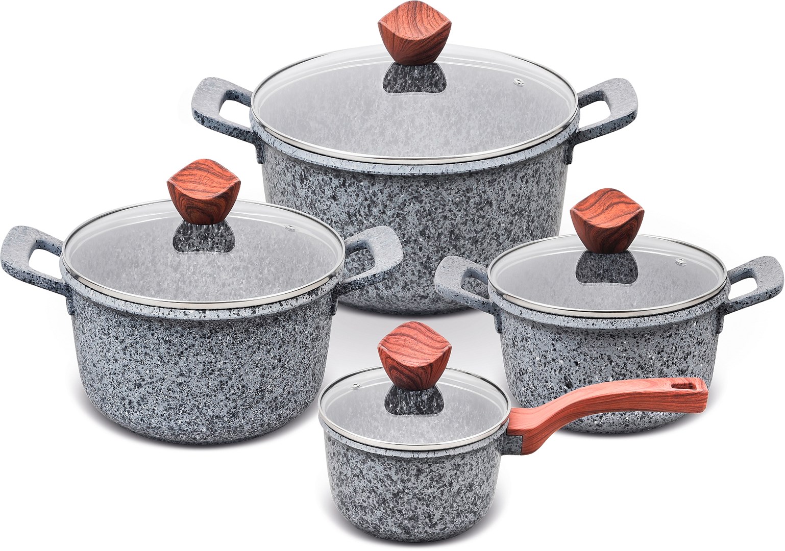 PROMIS Set of pots GRANITE, saucepan
