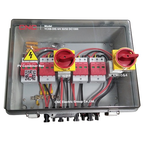 CNC PV Combiner Box, DC 4in-4out