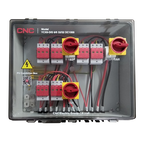 CNC PV Combiner Box, DC 6in-6out