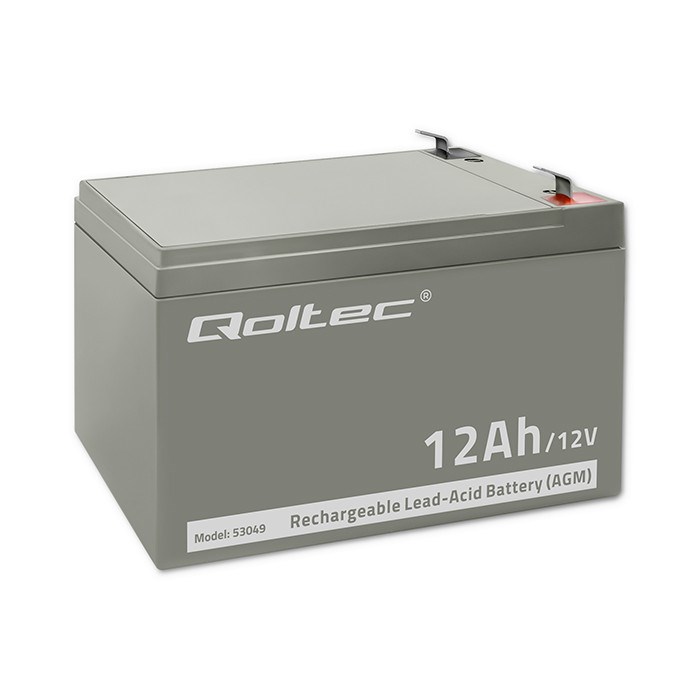 Qoltec 53049 AGM battery | 12V