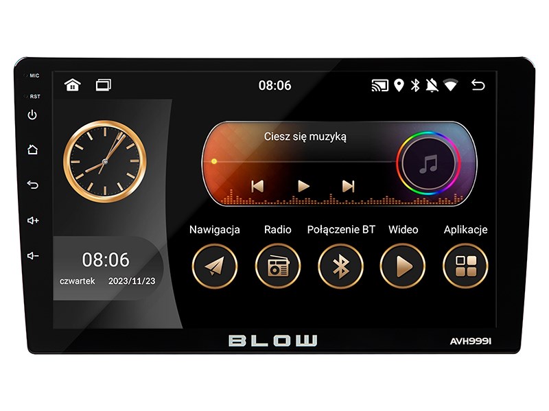 ECS Radio BLOW AVH-9991 1DIN 9&quot