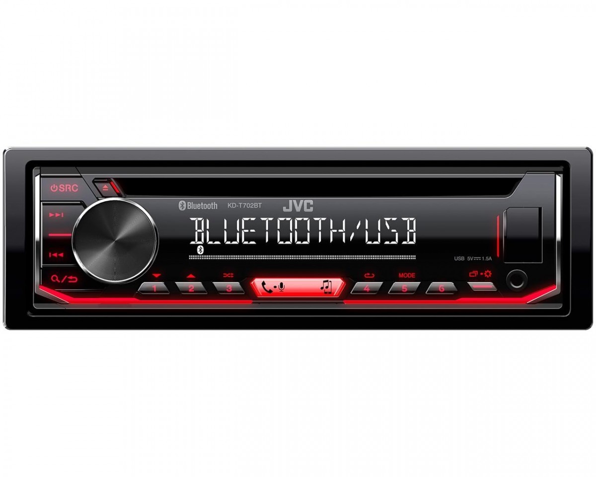 KENWOOD JVC KD-T702BT 1-DIN CD Receiver