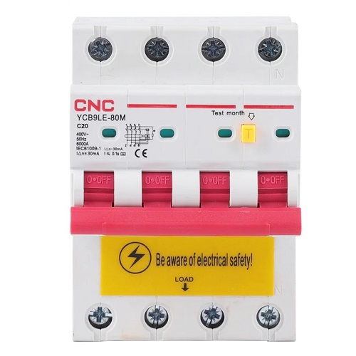 CNC Residual Current Breaker with Over-Current