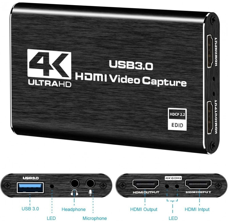 RoGer video capture card HDMI 4K