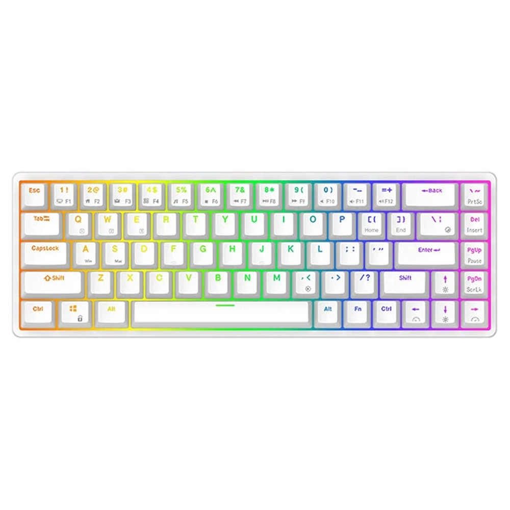 ROYAL KLUDGE G68 White, Red Switch