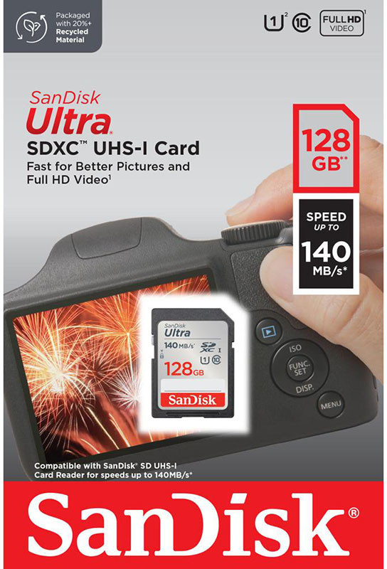 Sandisk memory card SDXC 128GB Ultra