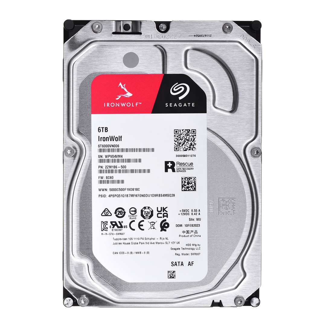 Seagate IronWolf hard drive 6TB 3