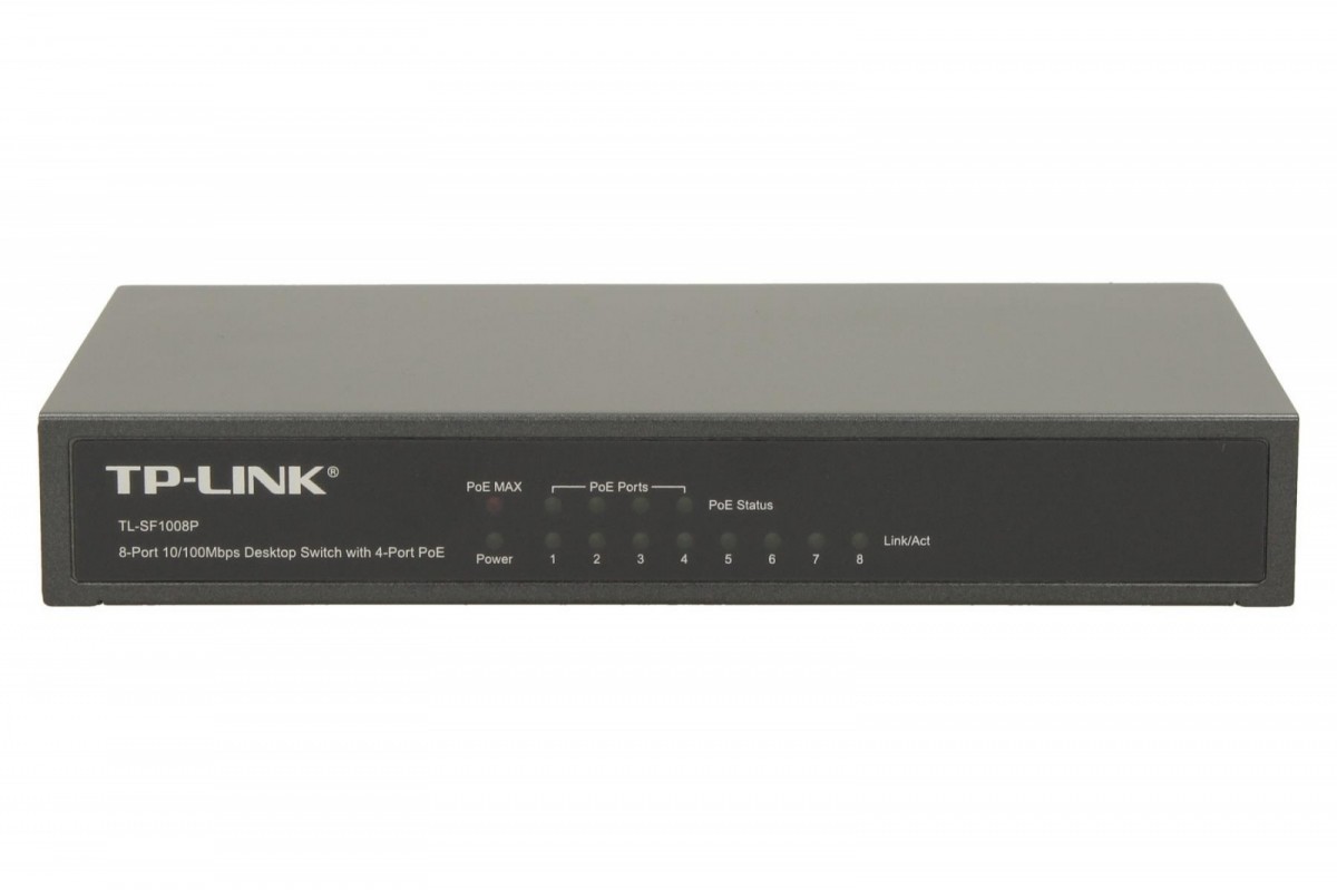 TP-LINK SF1008P switch 8x10/100 PoE Desktop