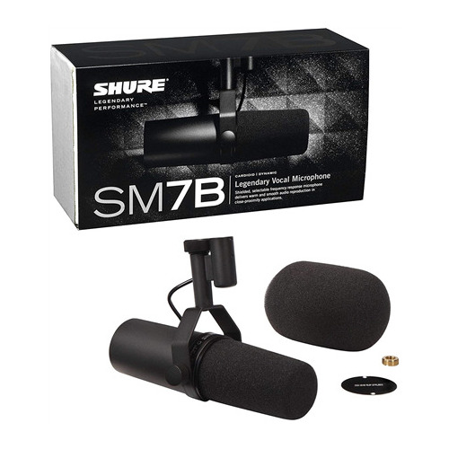 Shure SM7B microphone Black Studio microphone