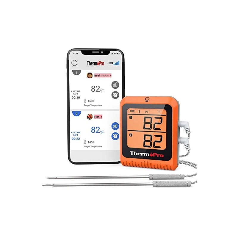 Skaitmeninis belaidis įkraunamas bluetooth maisto termometras