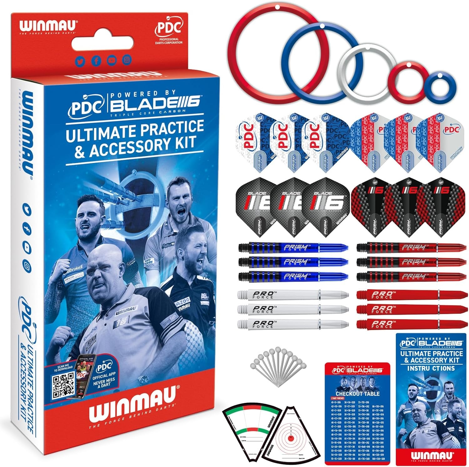 Smiginio treniruočių ir aksesuarų rinkinys Winmau