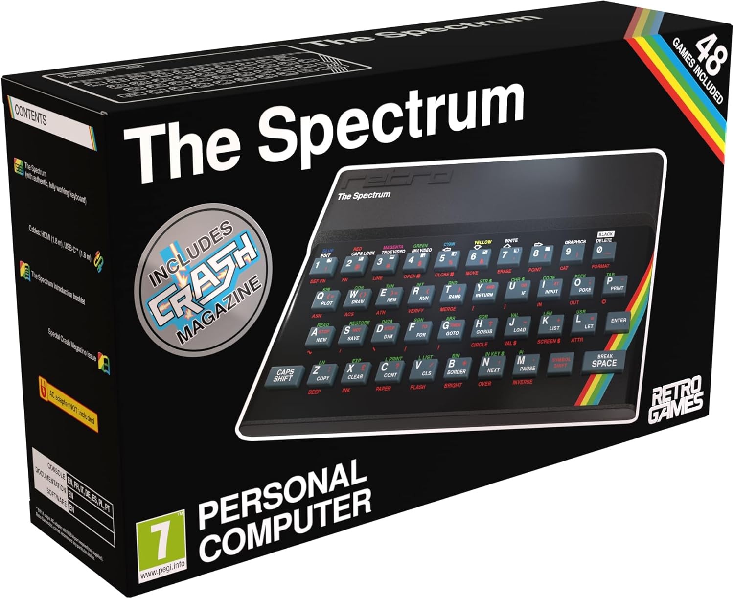 Retro Games Spectrum arcade console |