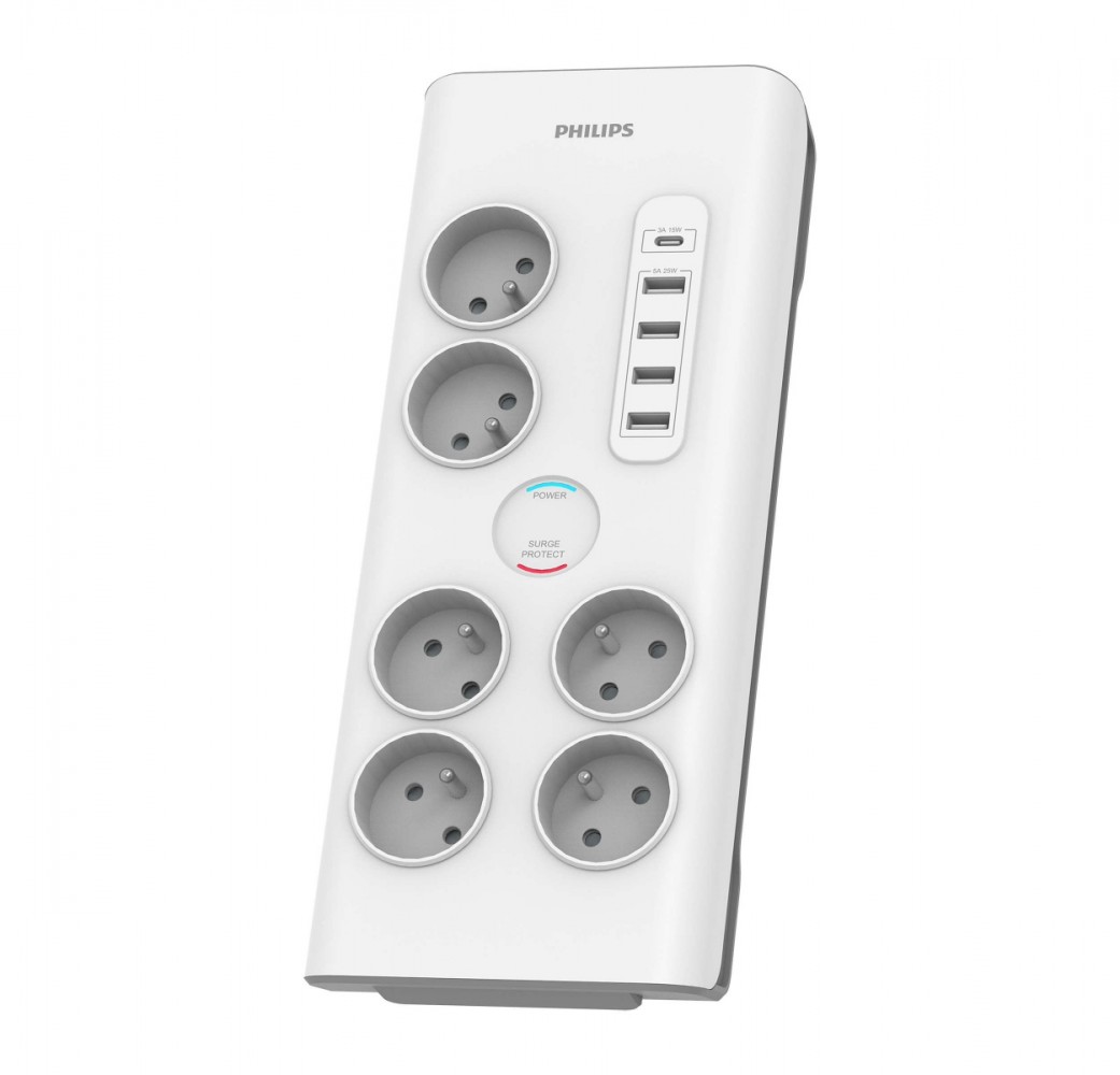 Philips Surge protector 6 sockets AC