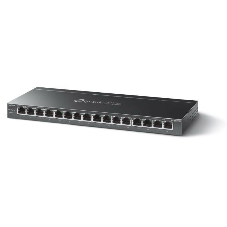 TP-LINK Switch SG116P 16xGE (16xPoE+) |