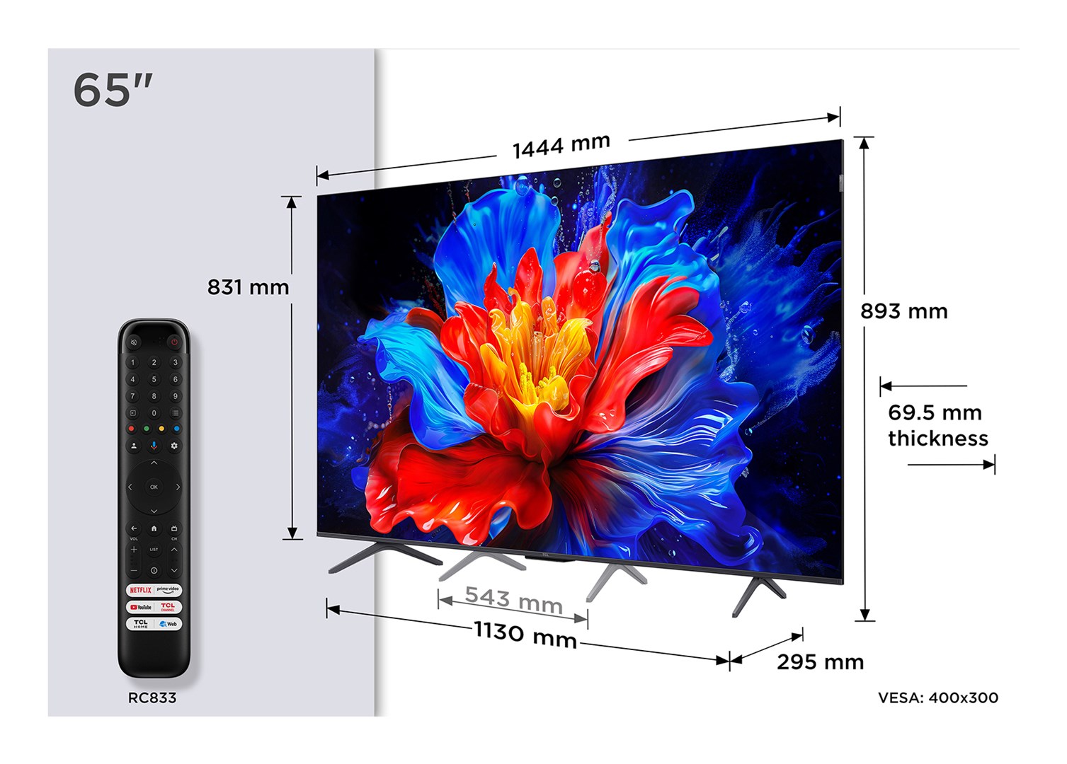 TCL P8K 65P8K TV 165,1