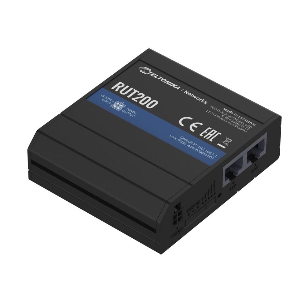 Teltonika Router 4G/LTE RUT200 (Cat 4)