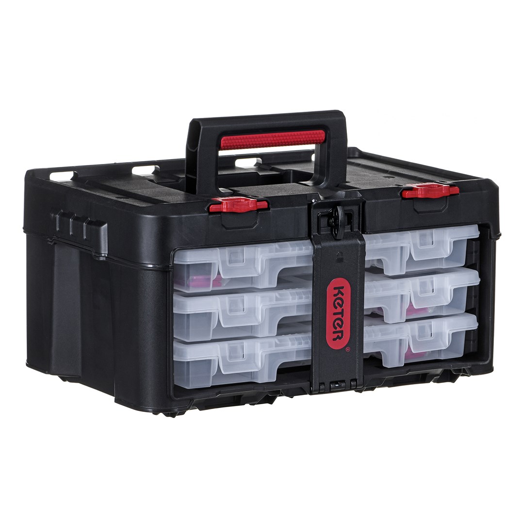 Toolbox KETER Stack`N`Roll (17210831/253380) with 3