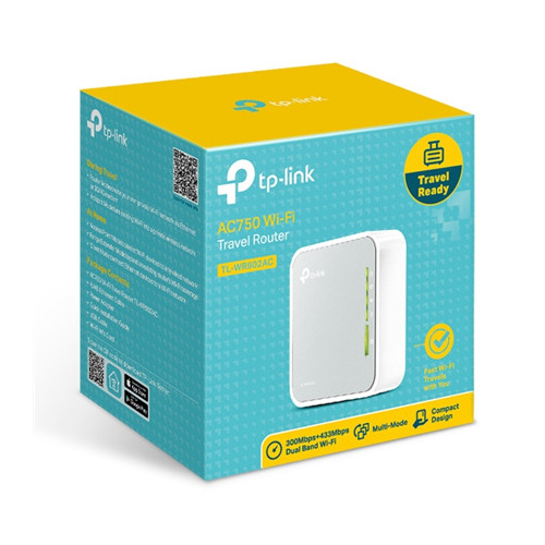 TP-LINK WR902AC router WiFi AC750 1xWAN/LAN