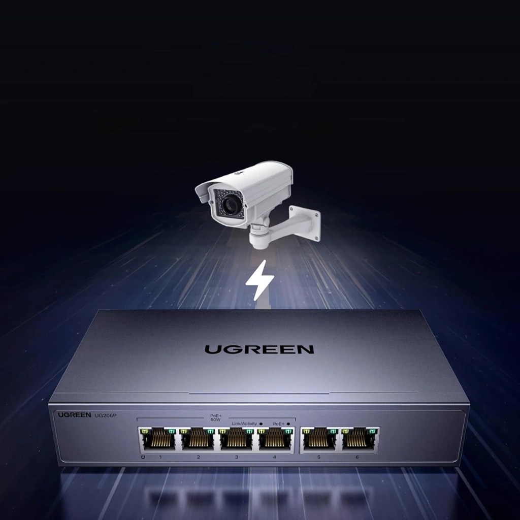 Ugreen 6-port Ethernet switch 1 Gbps