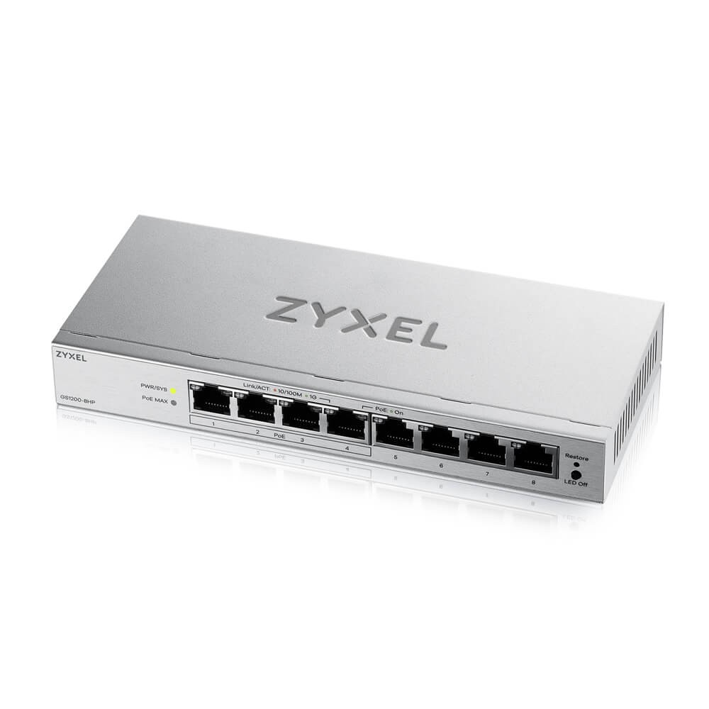 Zyxel GS1200-8HPV3 Managed L2 Gigabit Ethernet