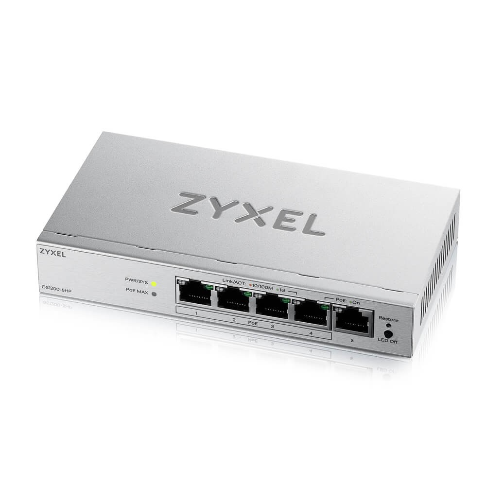 Zyxel GS1200-5HPV3 Managed L2 Gigabit Ethernet
